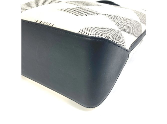 Hermès Cabas Bias H 40 Ambié GM Handtasche Braun Schwarz Weiß - Ansicht 6