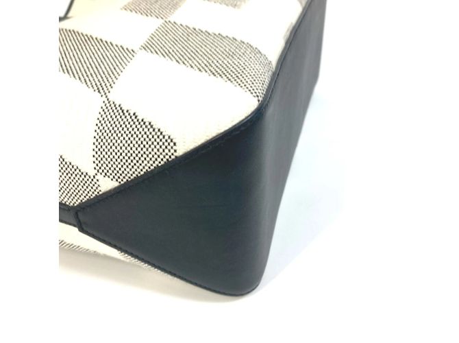 Hermès Cabas Bias H 40 Ambié GM Handtasche Braun Schwarz Weiß - Ansicht 7