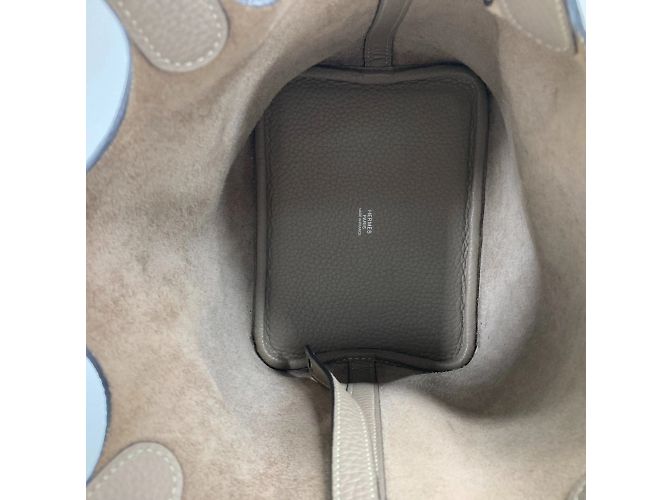 Hermès Picotin Lock PM 18 Tote Bag Braun Grau - Ansicht 13