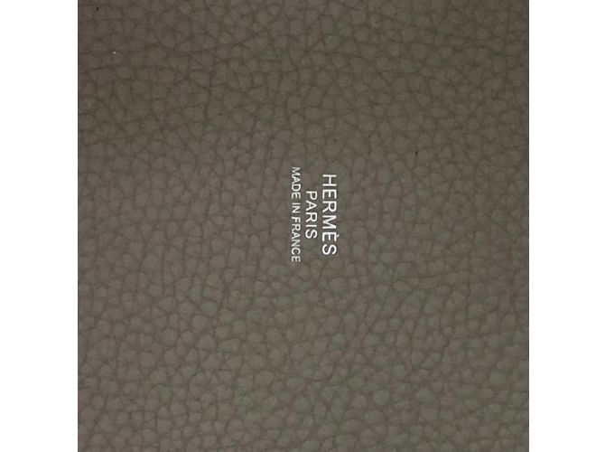 Hermès Picotin Lock PM 18 Tote Bag Braun Grau - Ansicht 14