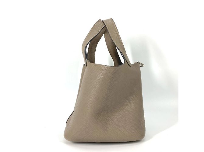 Hermès Picotin Lock PM 18 Tote Bag Braun Grau - Ansicht 3