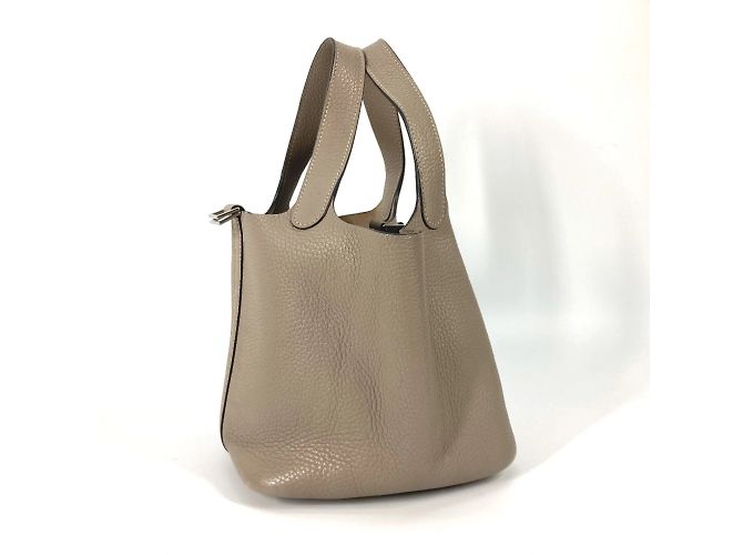 Hermès Picotin Lock PM 18 Tote Bag Braun Grau - Ansicht 4