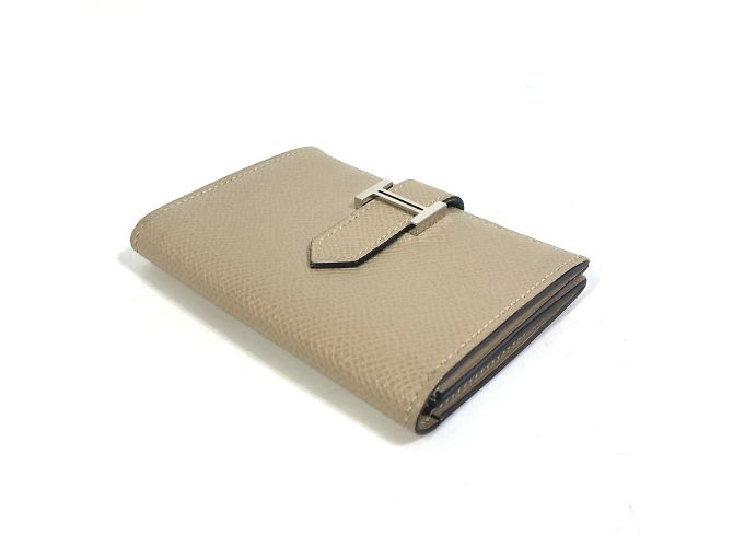 Hermès Bifold Bearn Mini Visitenkartenetui Beige - Ansicht 3