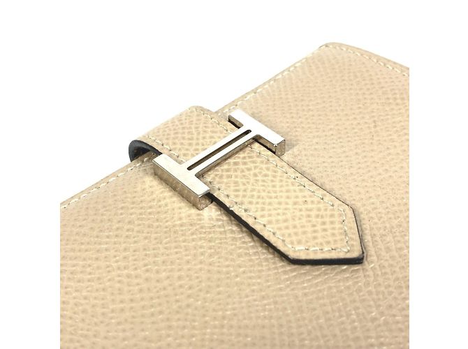 Hermès Bifold Bearn Mini Visitenkartenetui Beige - Ansicht 5