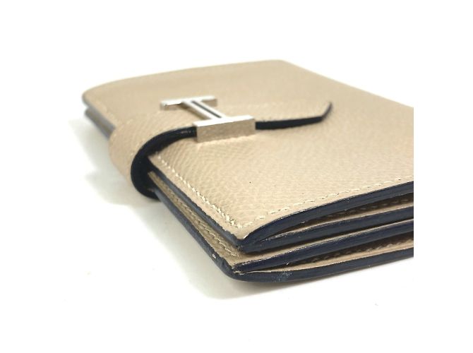 Hermès Bifold Bearn Mini Visitenkartenetui Beige - Ansicht 6