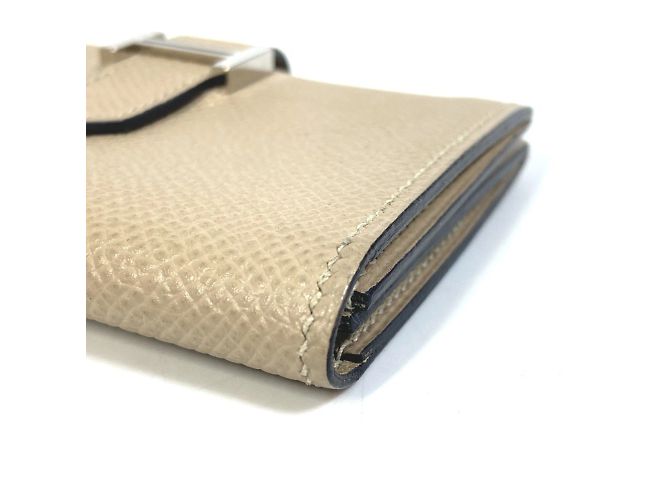 Hermès Bifold Bearn Mini Visitenkartenetui Beige - Ansicht 7