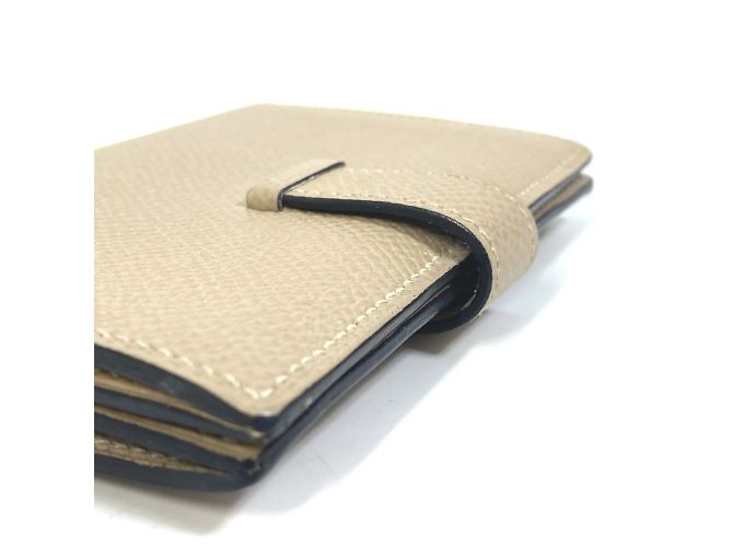 Hermès Bifold Bearn Mini Visitenkartenetui Beige - Ansicht 8