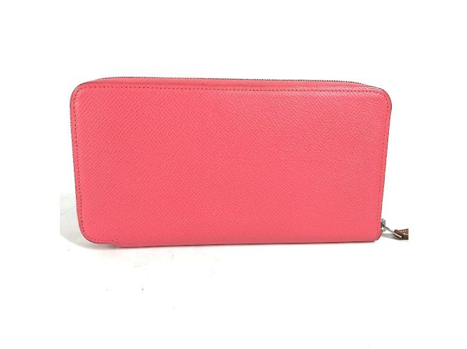 Cartera con cremallera redonda Azap Long Silk'in de Hermès Rosa - vista 11