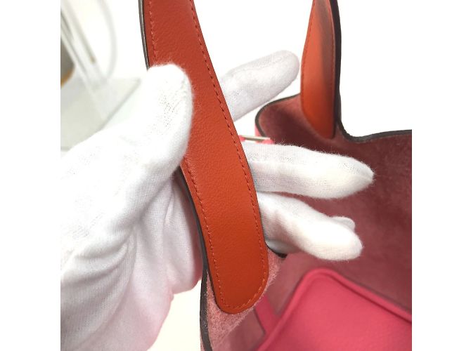 Hermès Picotin Lock Eclat PM Handtasche Pink - Ansicht 11