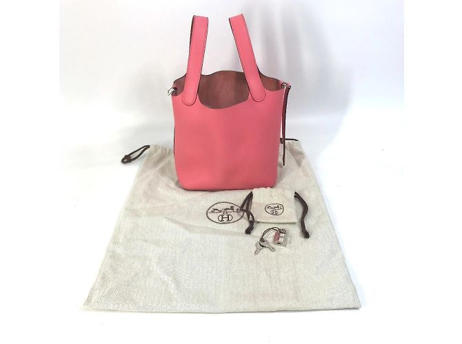 Hermès Picotin Lock Eclat PM Handtasche Pink - Ansicht 16