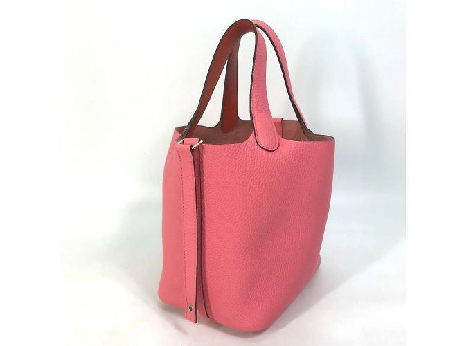 Hermès Picotin Lock Eclat PM Handtasche Pink - Ansicht 3