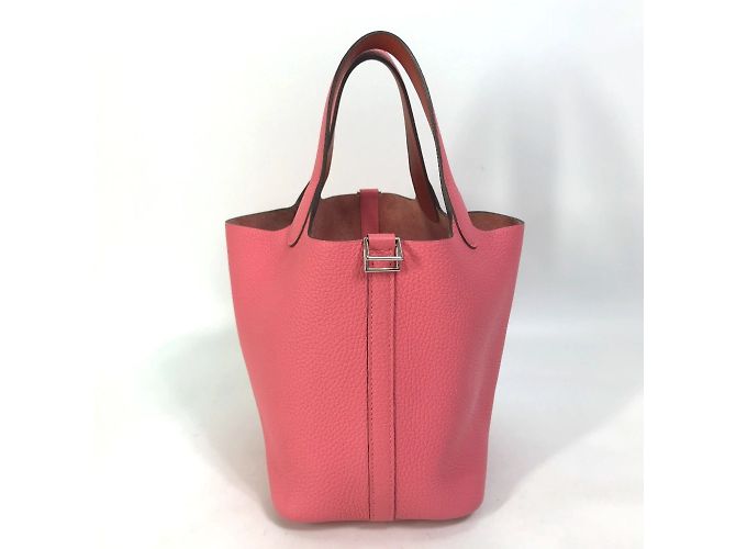 Hermès Picotin Lock Eclat PM Handtasche Pink - Ansicht 4