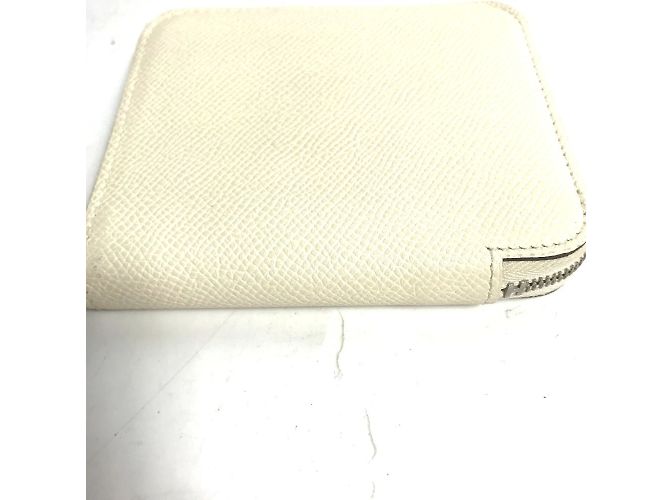Monedero de seda Hermès Blanco - vista 3