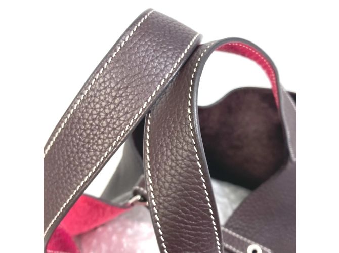 Borsa Tote Kazak Picotin Lock 22mm di Hermès Marrone - vista 9