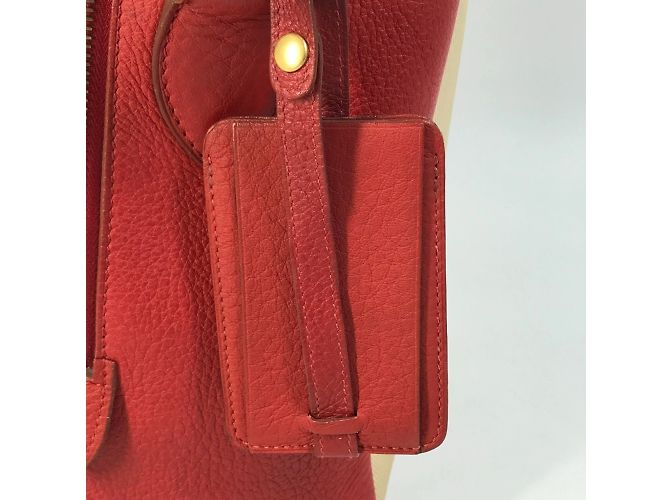 Borsa a spalla Victoria Square di Hermès Rosso Beige - vista 12