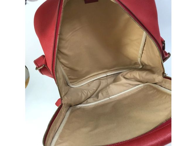 Borsa a spalla Victoria Square di Hermès Rosso Beige - vista 13