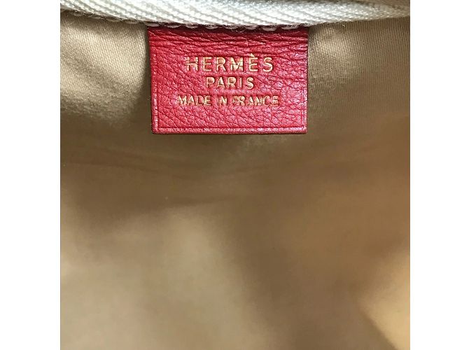 Borsa a spalla Victoria Square di Hermès Rosso Beige - vista 14