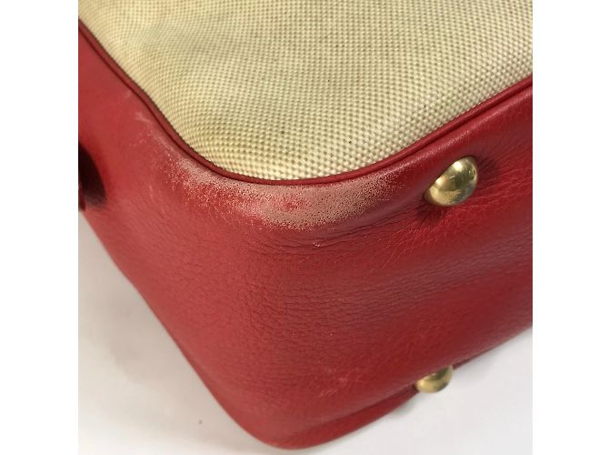 Borsa a spalla Victoria Square di Hermès Rosso Beige - vista 5