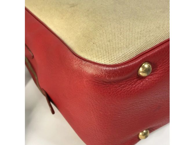 Borsa a spalla Victoria Square di Hermès Rosso Beige - vista 7