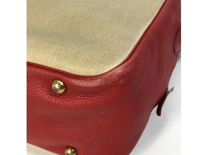 Borsa a spalla Victoria Square di Hermès Rosso Beige - vista 8