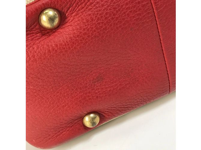 Borsa a spalla Victoria Square di Hermès Rosso Beige - vista 9