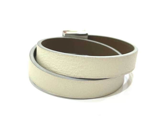 Bracciale Double Tour Medor Infinie di Hermès Bianco - vista 2