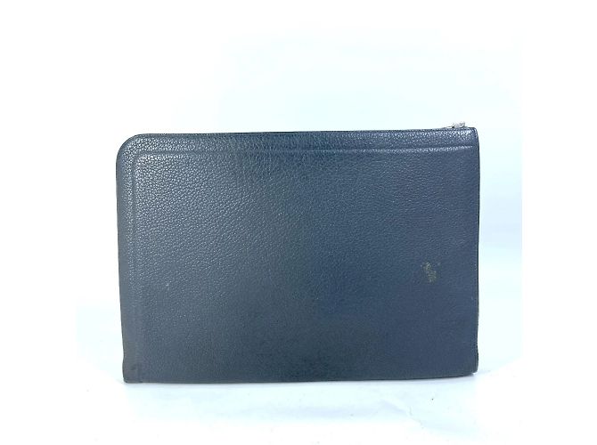 Pochette en cuir gris Hermès Marron - vue 2