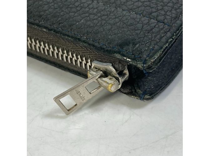 Pochette en cuir gris Hermès Marron - vue 3