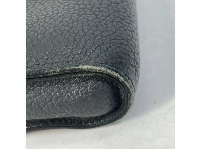 Pochette en cuir gris Hermès Marron - vue 4