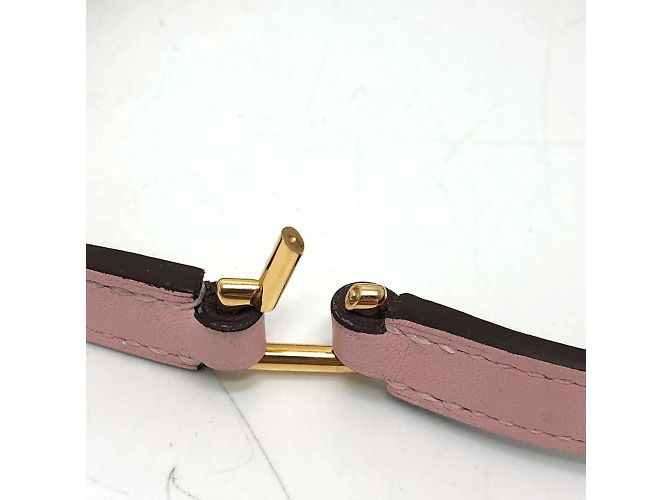 Hermès Bracciale Charm a Doppio Giro 2 File Hermes Rival Rosa - vista 4
