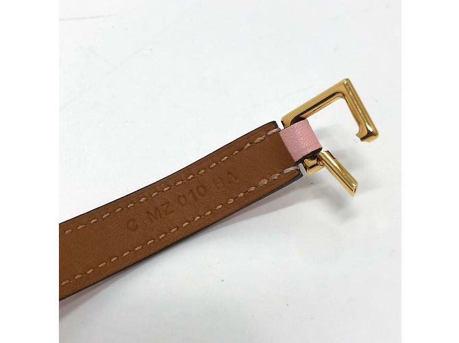 Hermès Bracciale Charm a Doppio Giro 2 File Hermes Rival Rosa - vista 8