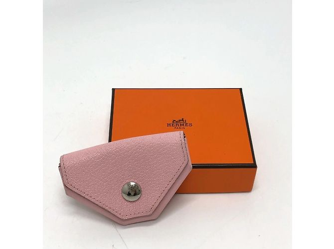 Monedero Quatre Coin Levain de Hermès Rosa - vista 11