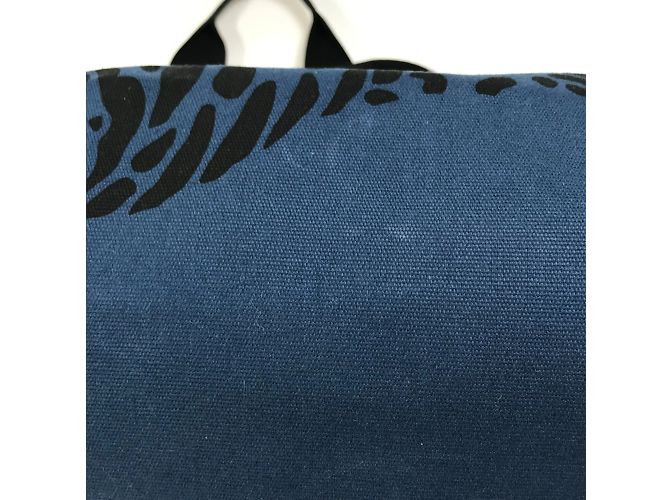 Borsa a spalla con stampa leopardata Hermès Nero Blu navy - vista 9