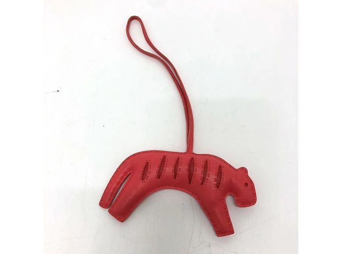 Hermès Tiger Lulu Handtaschen-Anhänger Rot - Ansicht 2
