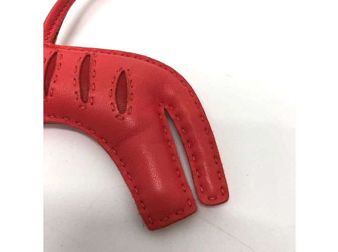 Hermès Tiger Lulu Handtaschen-Anhänger Rot - Ansicht 4