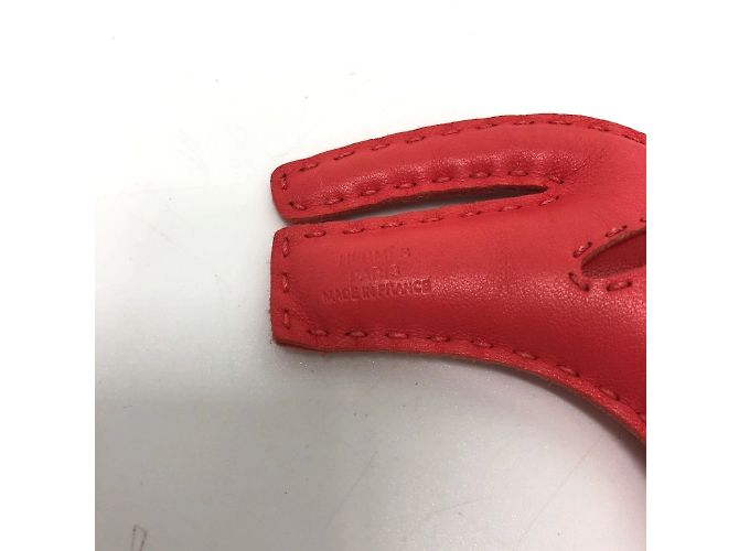 Hermès Tiger Lulu Handtaschen-Anhänger Rot - Ansicht 6