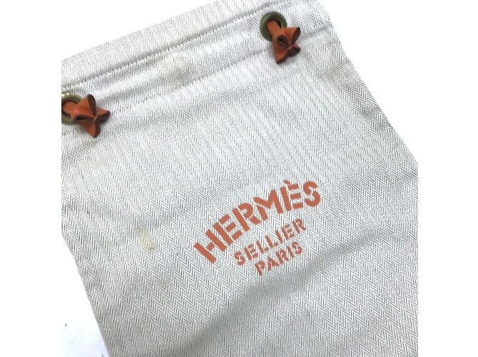 Borsa a Spalla Aline PM Logo di Hermès Beige Arancione - vista 2