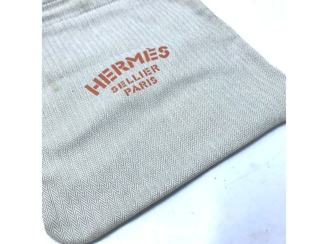 Borsa a Spalla Aline PM Logo di Hermès Beige Arancione - vista 3