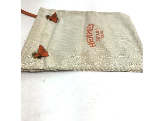 Borsa a Spalla Aline PM Logo di Hermès Beige Arancione - vista 4
