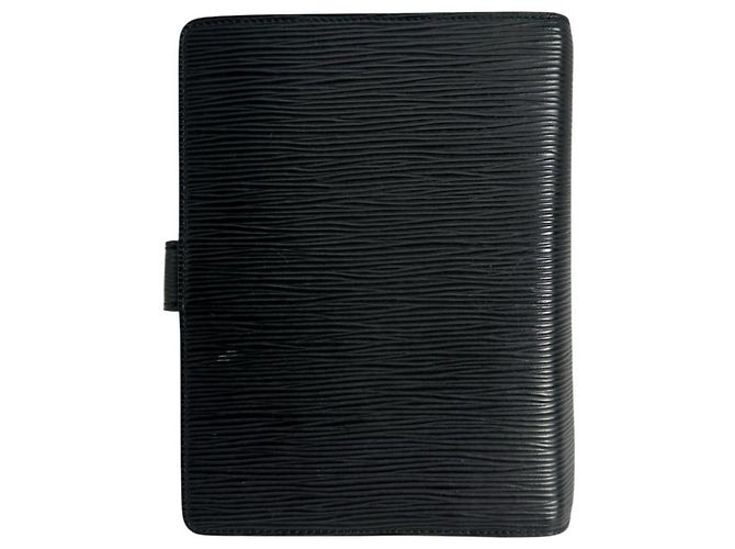 Couverture de planificateur MM en cuir Epi Louis Vuitton Noir - vue 2