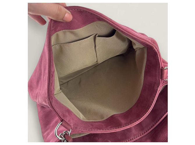 Timeless Borsa a tracolla in caviar morbido Chanel rosa - vista 5