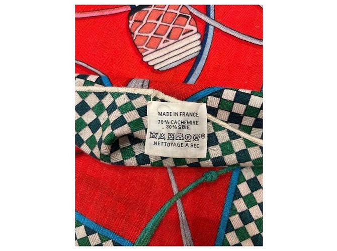 Kelly Hermès Kaschmirschal 140 Mehrfarben - Ansicht 10