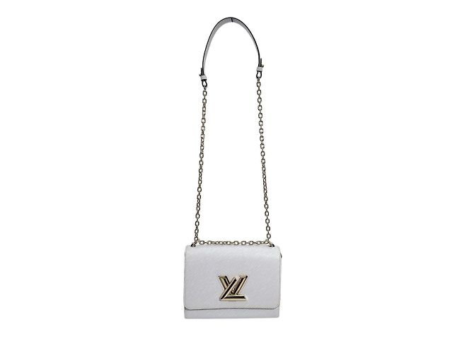 Borsa a Spalla Louis Vuitton Twist MM Bianco - vista 2