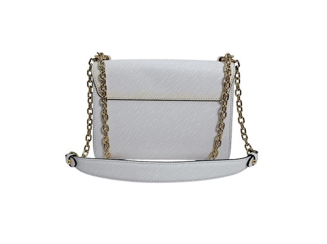 Borsa a Spalla Louis Vuitton Twist MM Bianco - vista 3