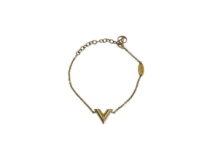 Bracciale in metallo V essenziale Louis Vuitton D'oro - vista 2