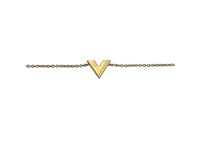 Bracciale in metallo V essenziale Louis Vuitton D'oro - vista 6