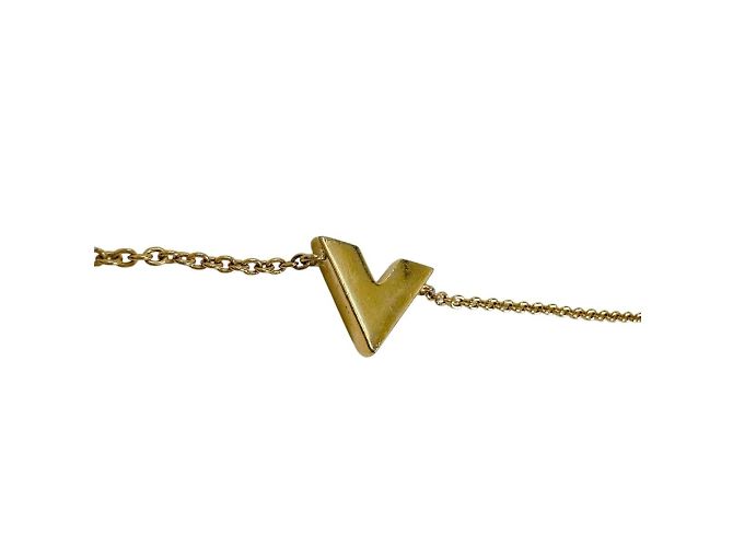 Bracciale in metallo V essenziale Louis Vuitton D'oro - vista 7