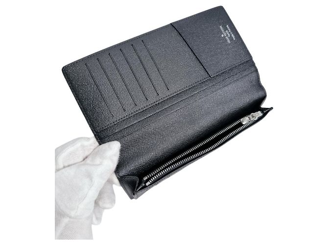 Brazza Louis Vuitton Damier Graphite Bi-fold Wallet Brown Black - view 8