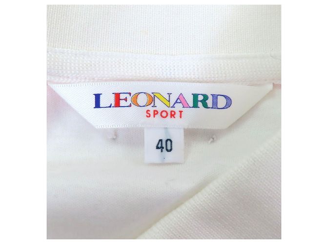 Autre Marque LEONARD SPORT Einteiler aus Baumwolle Weiß - Ansicht 7