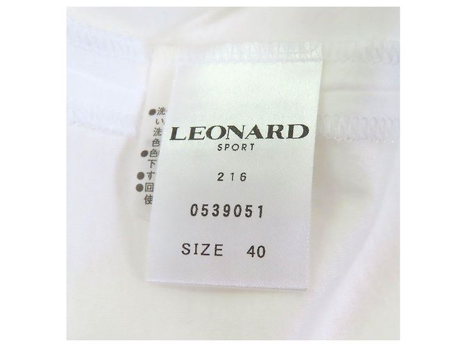 Autre Marque LEONARD SPORT Einteiler aus Baumwolle Weiß - Ansicht 9